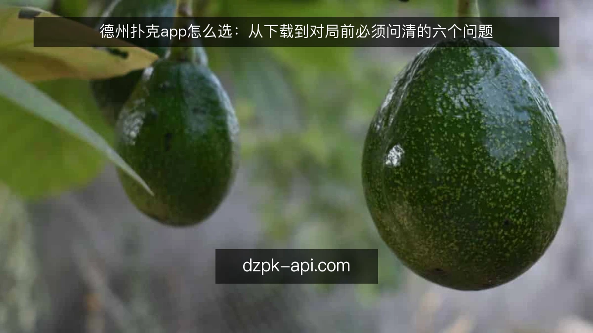 德州扑克app怎么选：从下载到对局前必须问清的六个问题